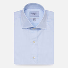 Load image into Gallery viewer, The Blue Fine Twill Spread Dress Shirt Dress Shirt- Ledbury