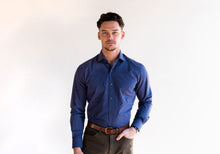 Load image into Gallery viewer, The Cadet Blue Lonsdale Printed Dot Casual Shirt Casual Shirt- Ledbury