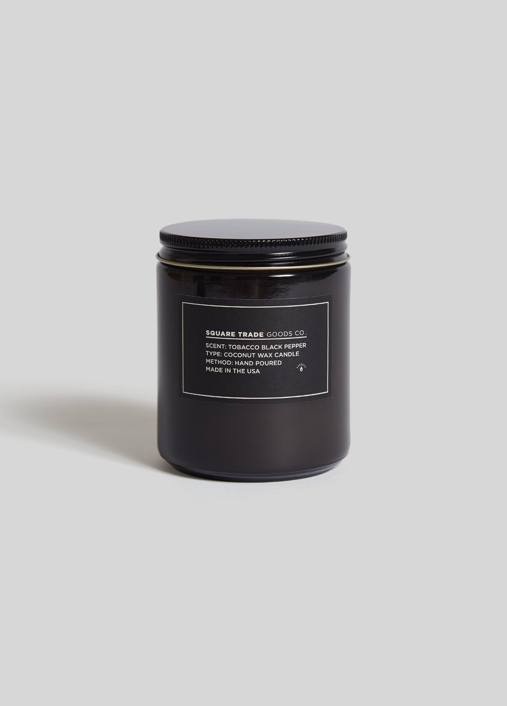 Square Trade Goods Tobacco Black Pepper Candle